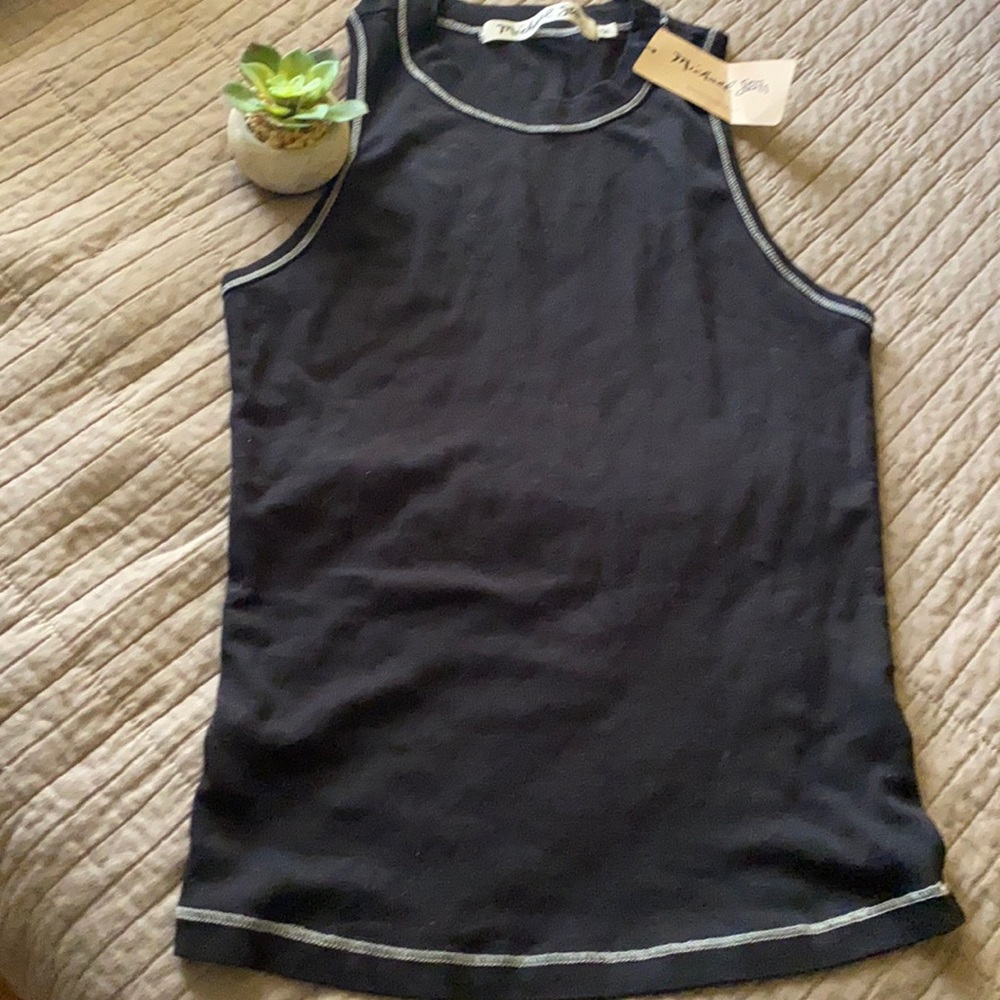 Black tank top